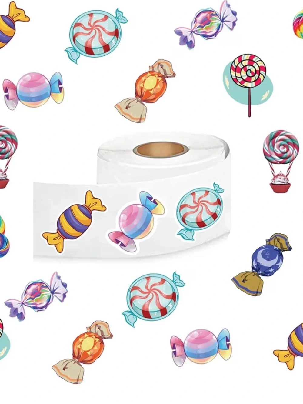 Large bundle farm animal, camping, fruit, vegetable, & candy stickers for crafts
